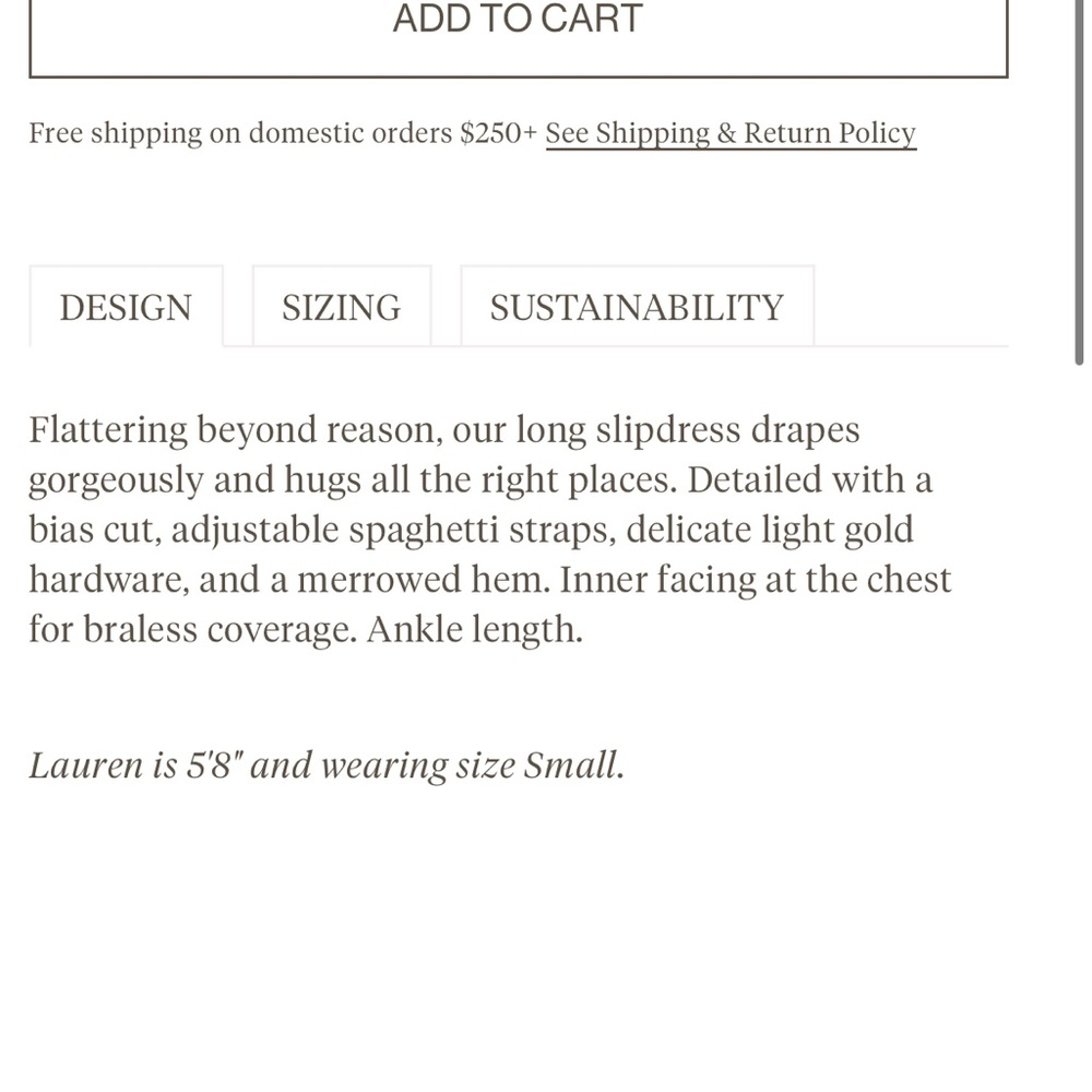 OZMA of California Anaise Slip Dress in Almond - Picture 6 of 7